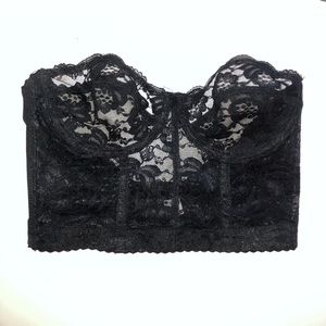 Corset Lace Bustier Strapless Bra Top